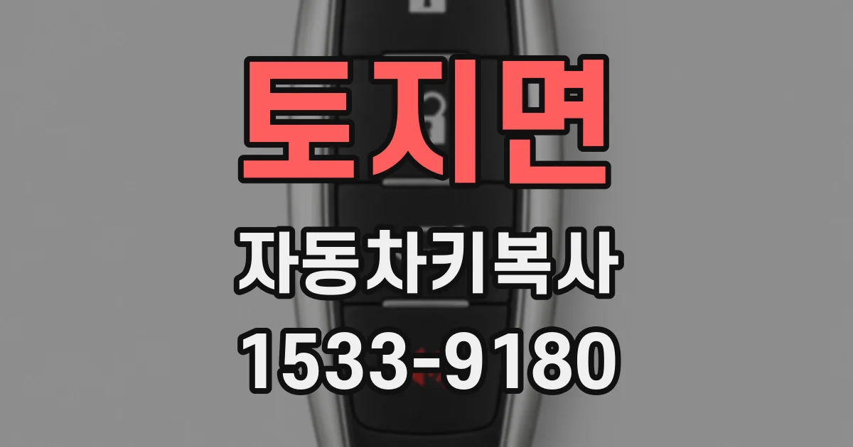 토지면 자동차키복사