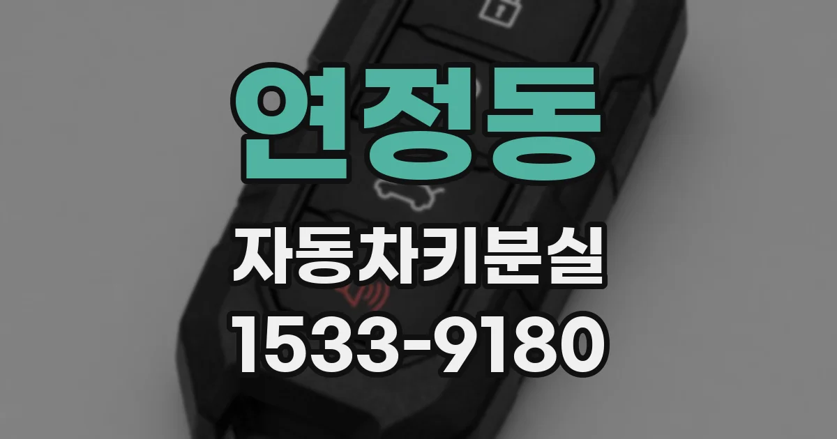 연정동 자동차키분실