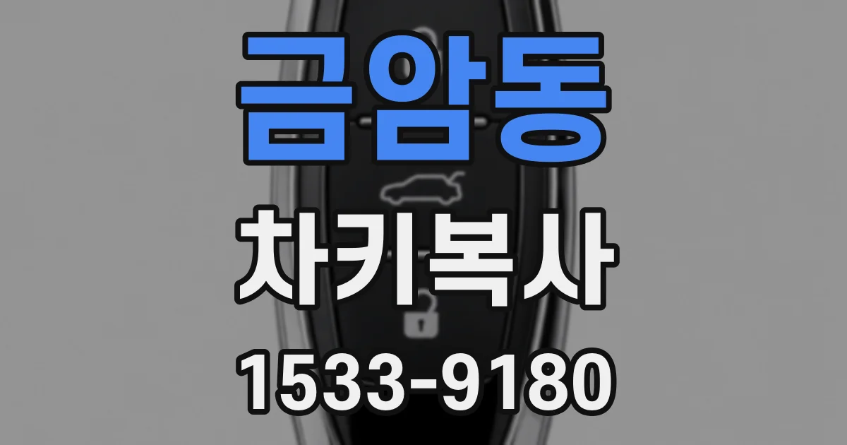 금암동 차키복사