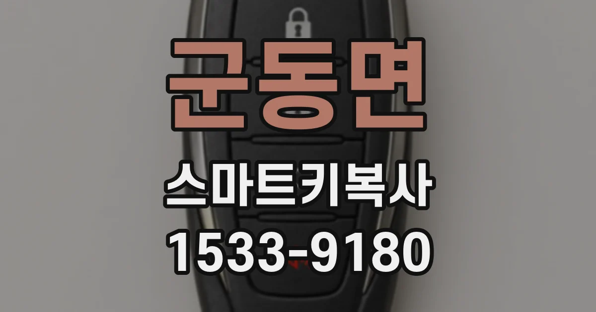 군동면 스마트키복사