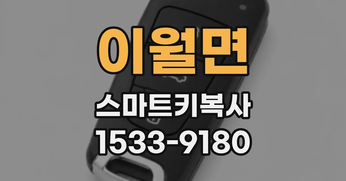이월면 스마트키복사