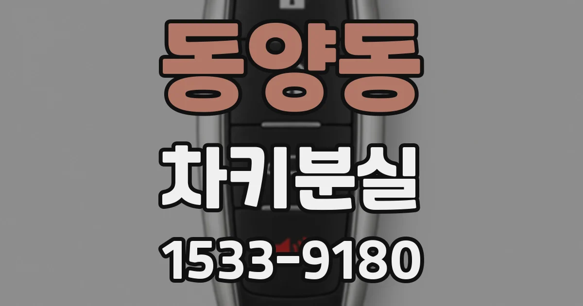 동양동 차키분실