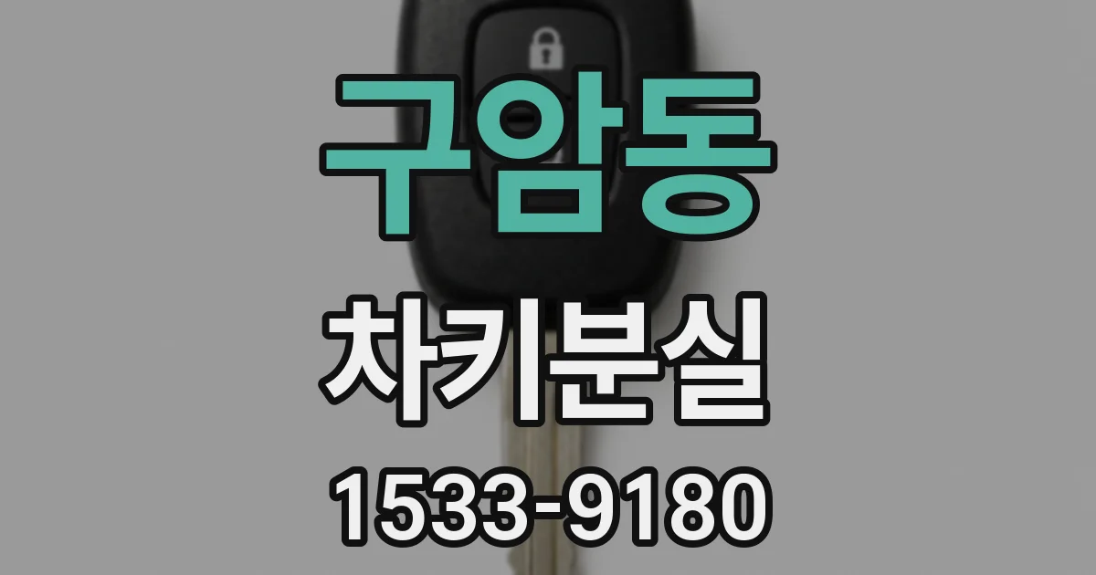 구암동 차키분실