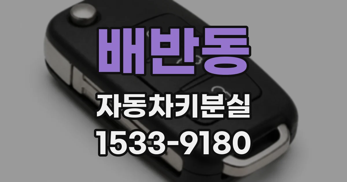 배반동 자동차키분실