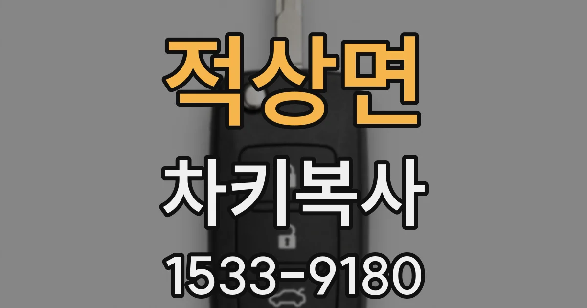 적상면 차키복사