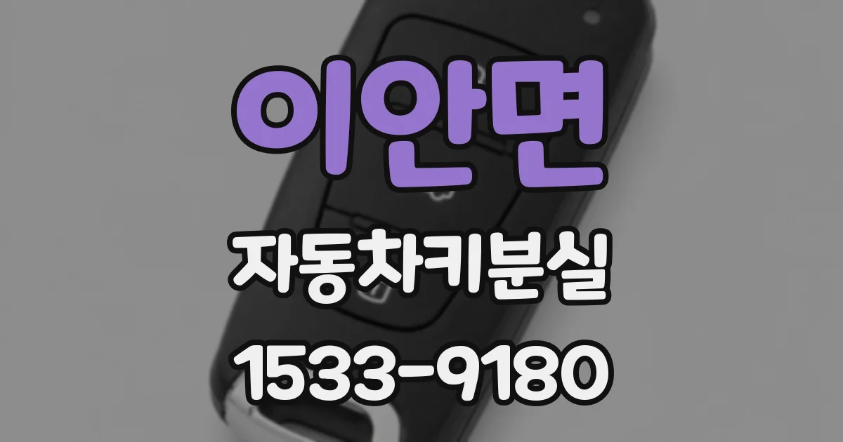 이안면 자동차키분실