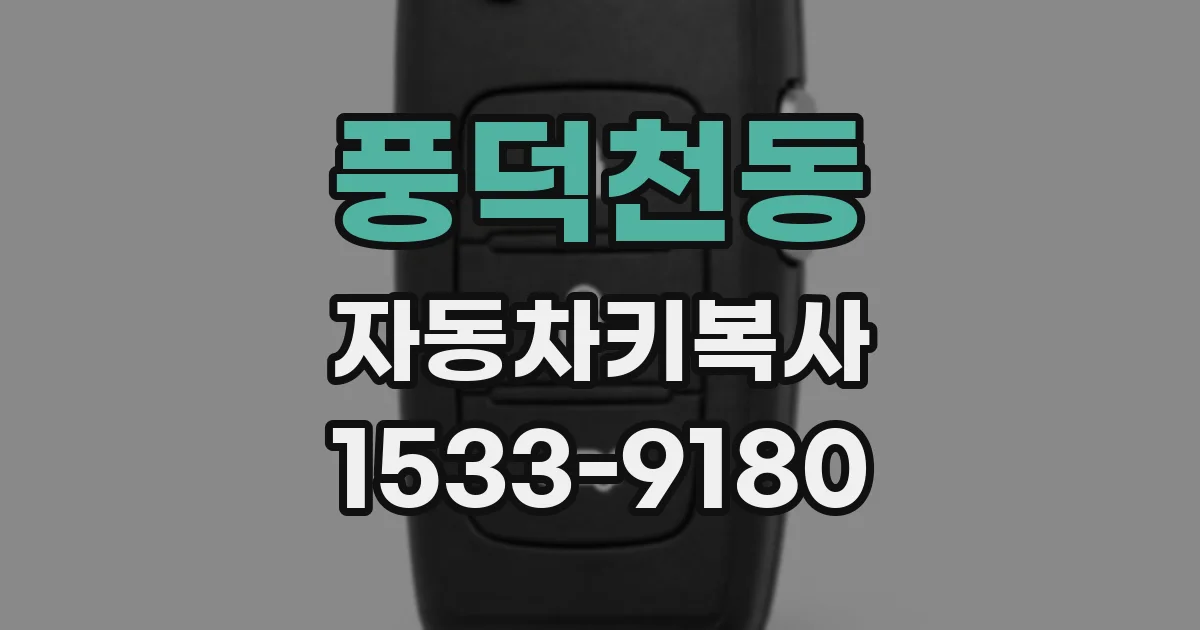 풍덕천동 자동차키복사