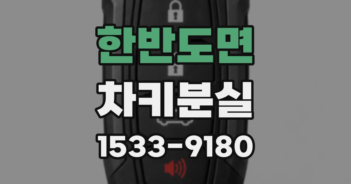 한반도면 차키분실
