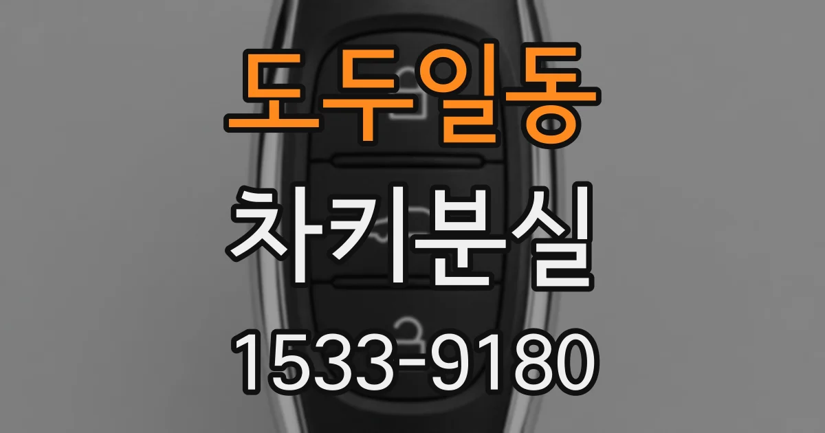 도두일동 차키분실