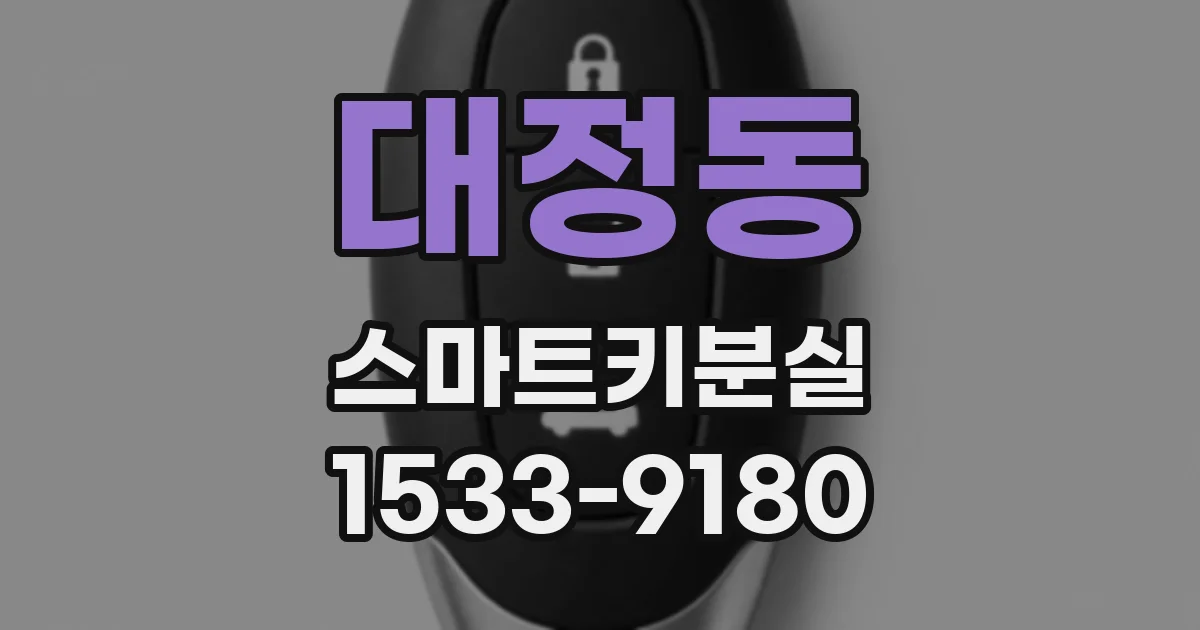 대정동 스마트키분실