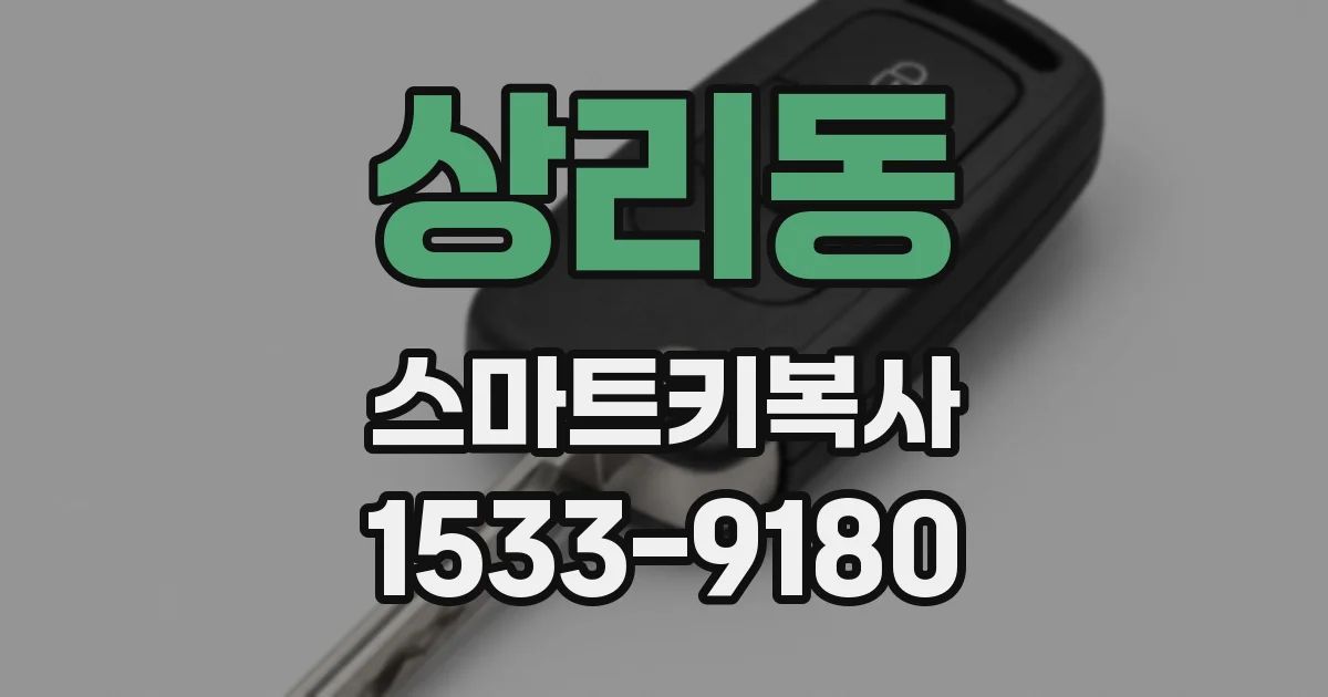 상리동 스마트키복사