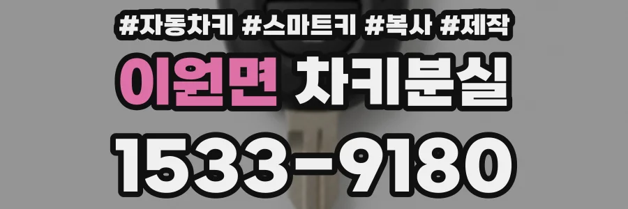 이원면 차키분실