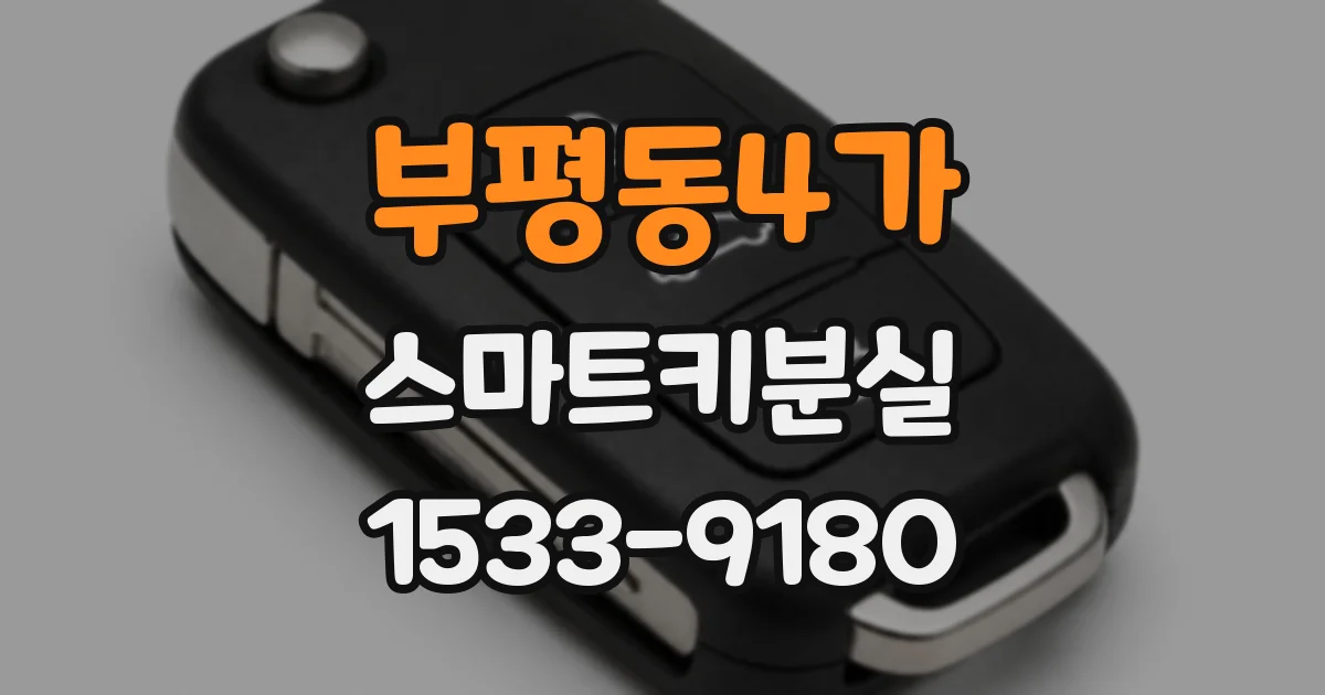 부평동4가 스마트키분실