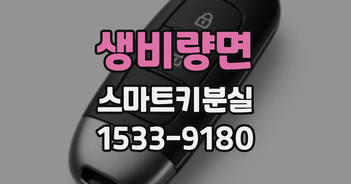 생비량면 스마트키분실