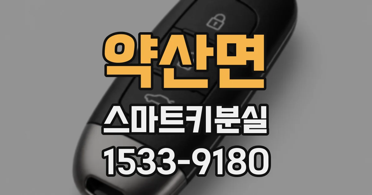 약산면 스마트키분실