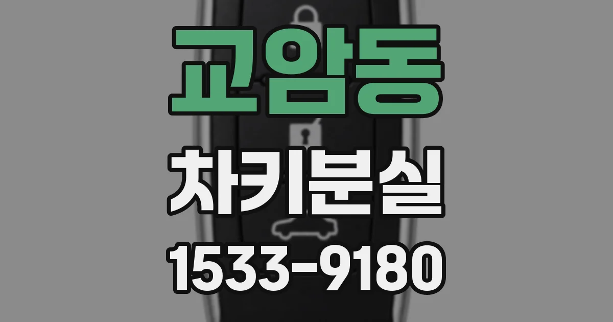 교암동 차키분실