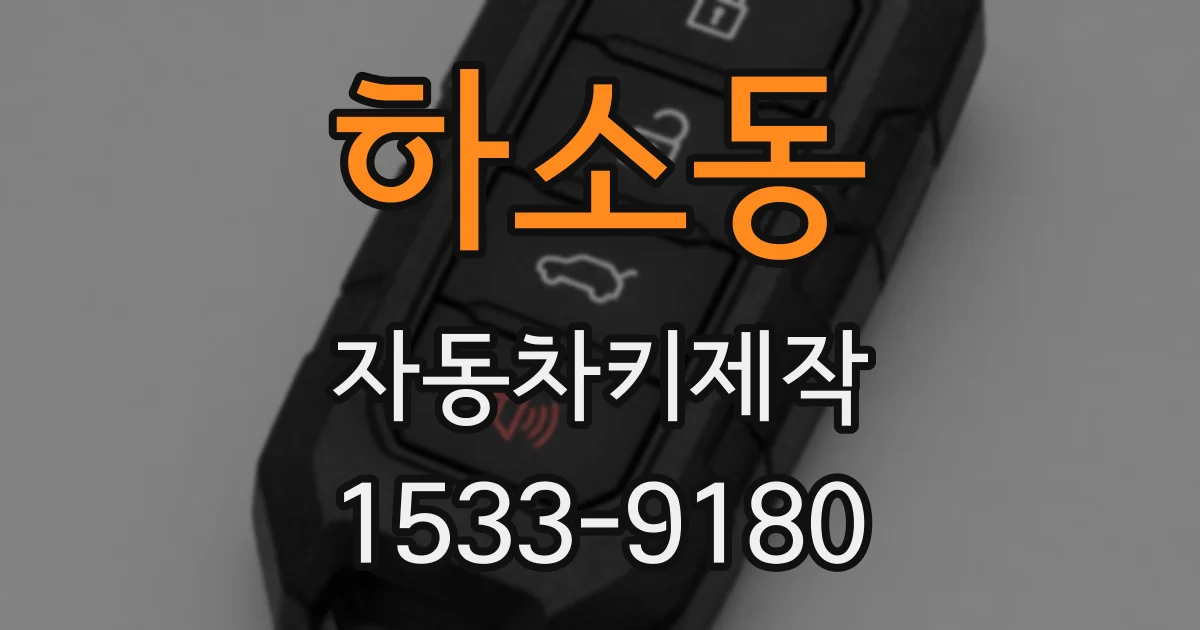 하소동 자동차키제작