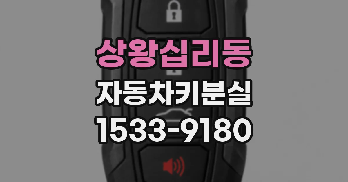 상왕십리동 자동차키분실