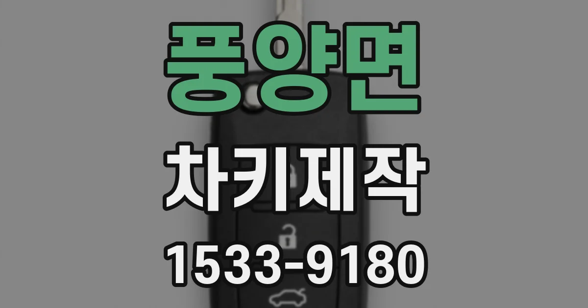 풍양면 차키제작