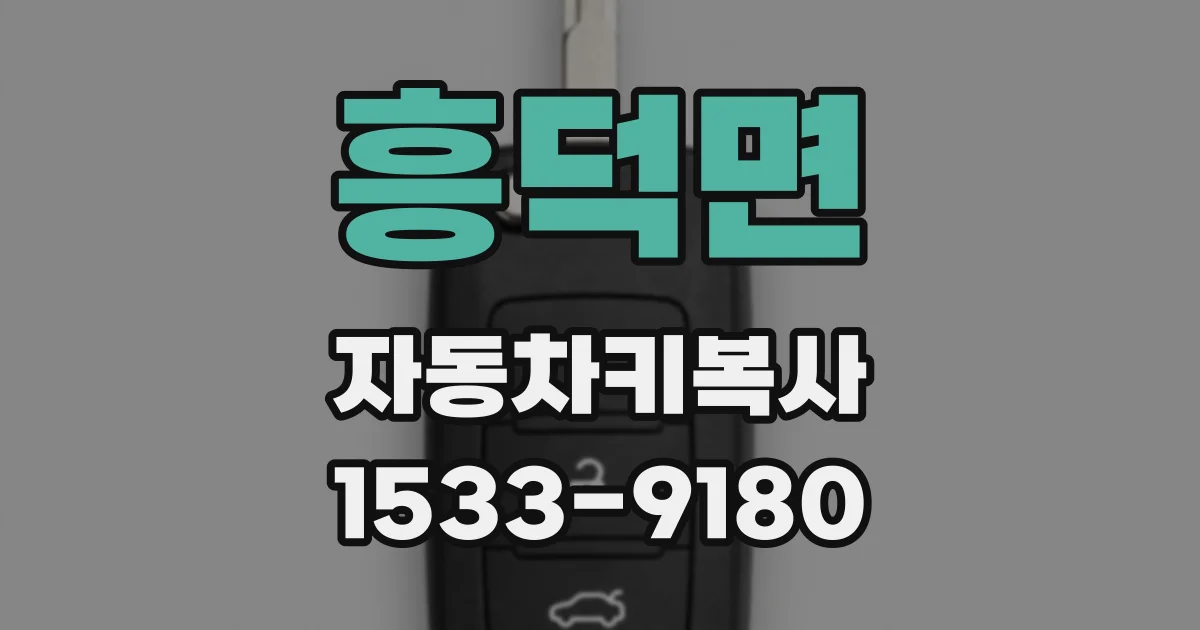 흥덕면 자동차키복사