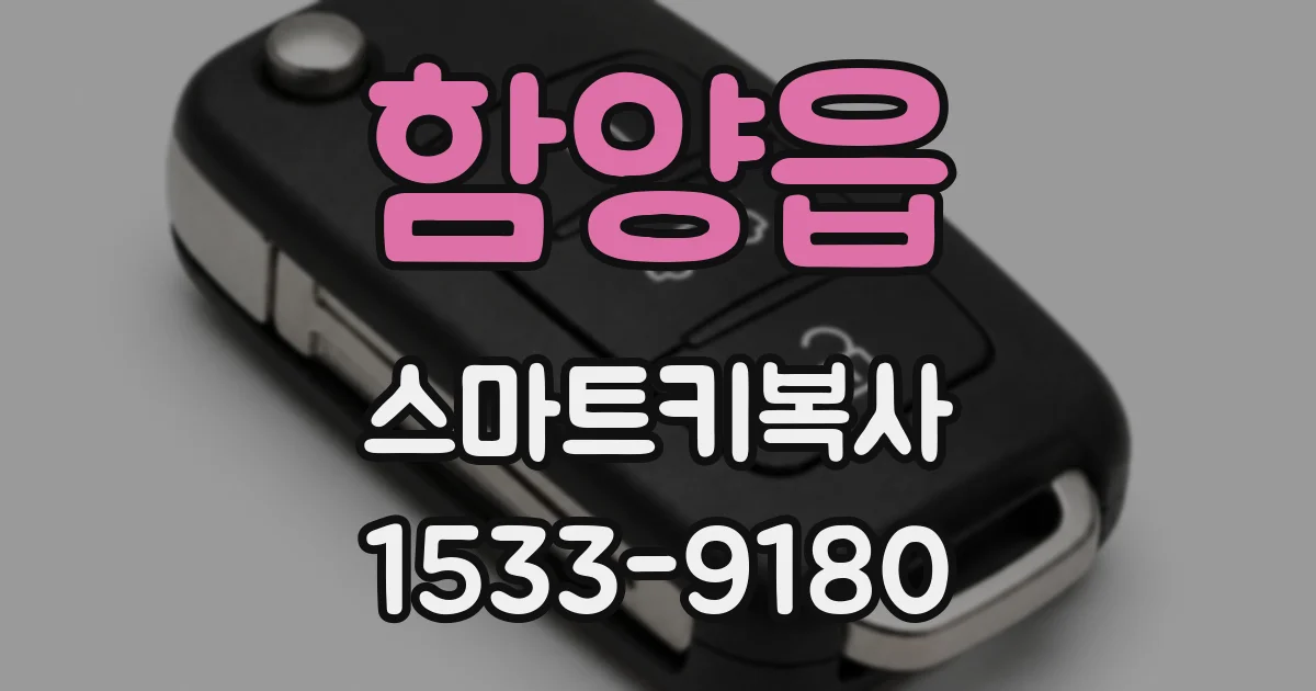 함양읍 스마트키복사