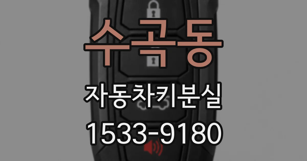 수곡동 자동차키분실