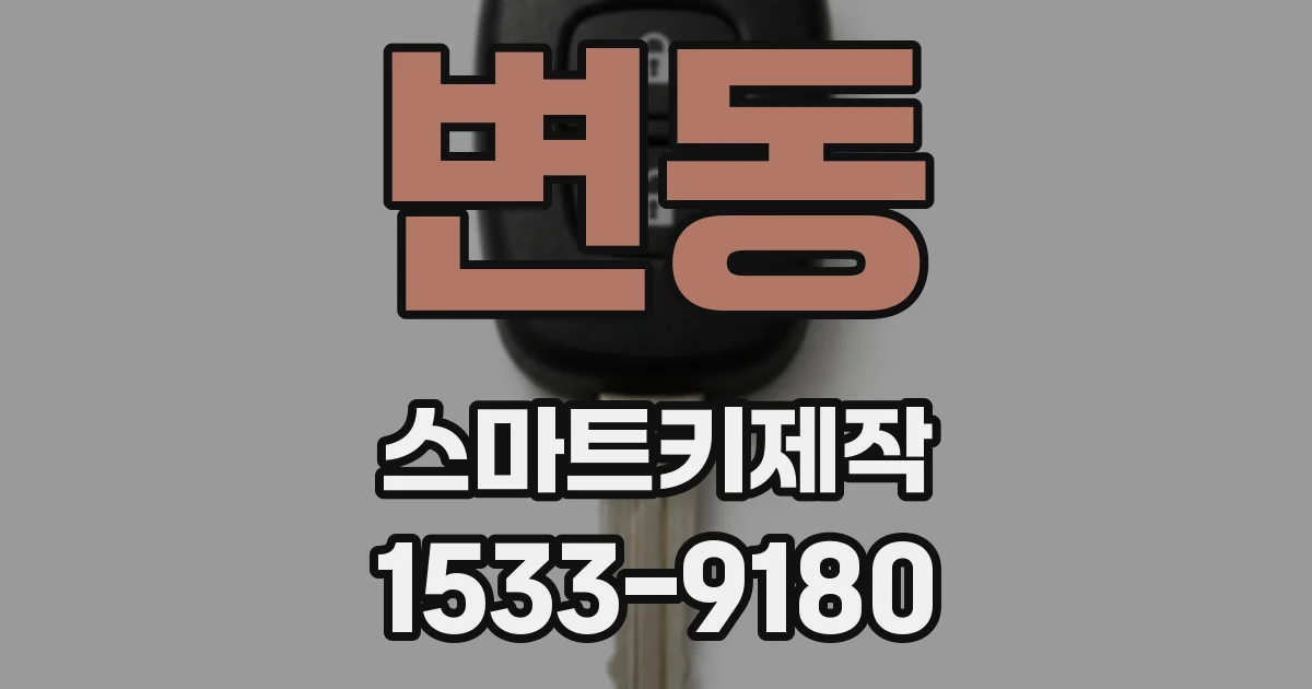변동 스마트키제작