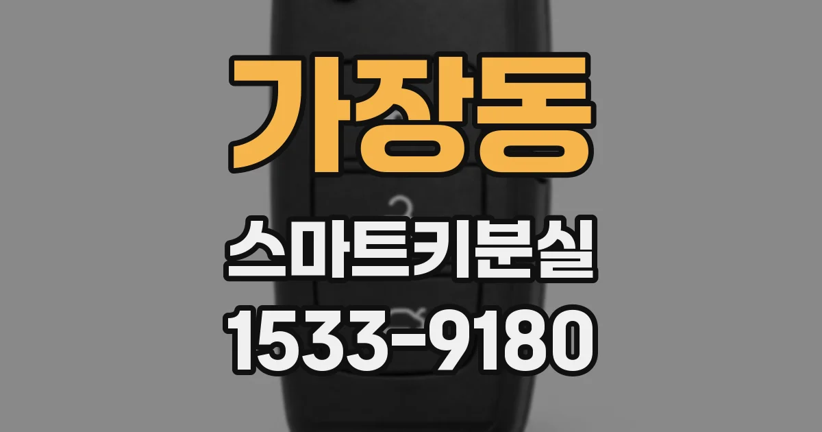 가장동 스마트키분실