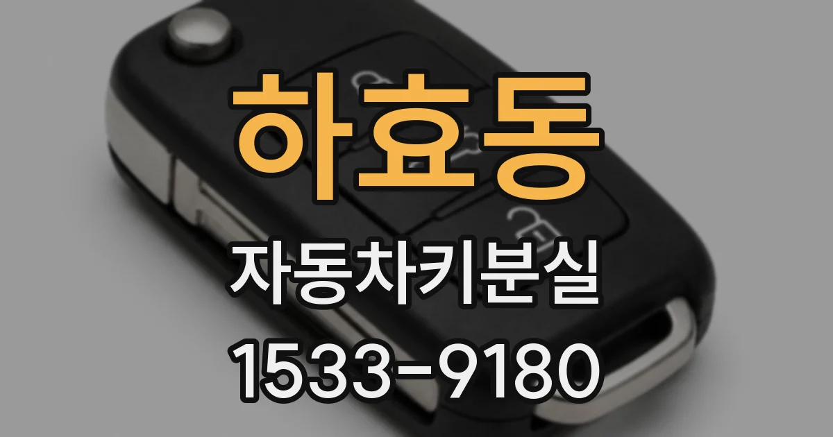 하효동 자동차키분실