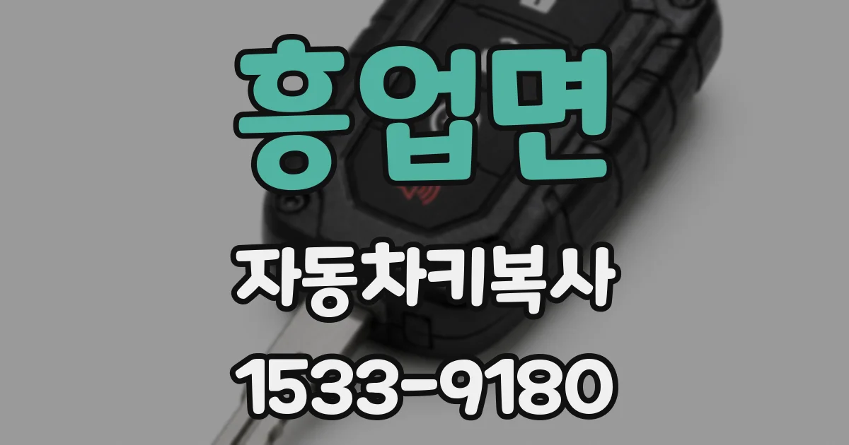흥업면 자동차키복사