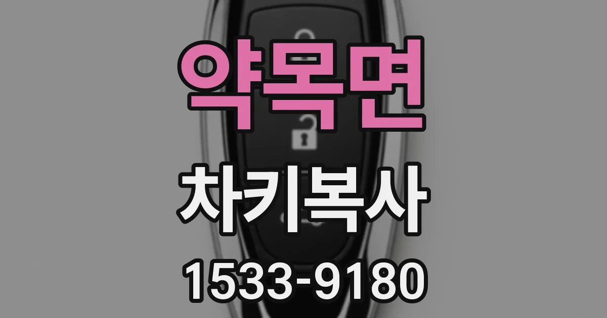 약목면 차키복사