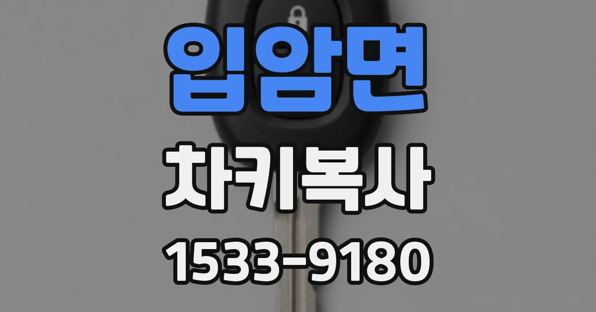 입암면 차키복사