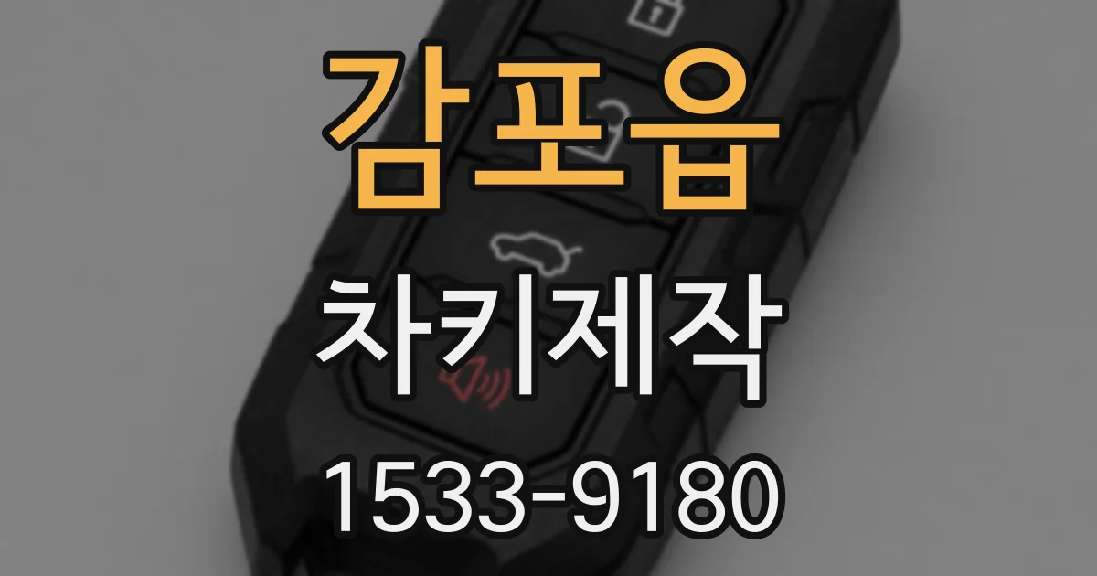 감포읍 차키제작