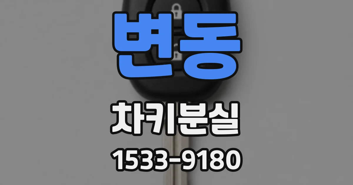 변동 차키분실