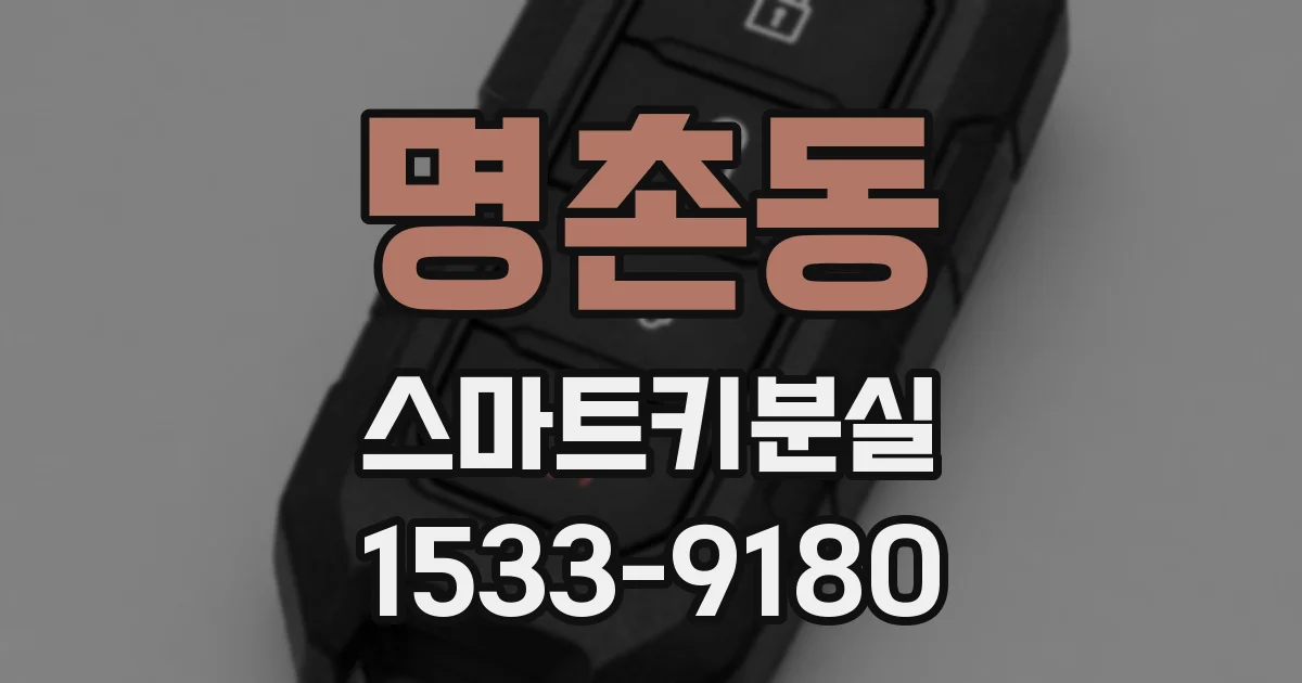 명촌동 스마트키분실