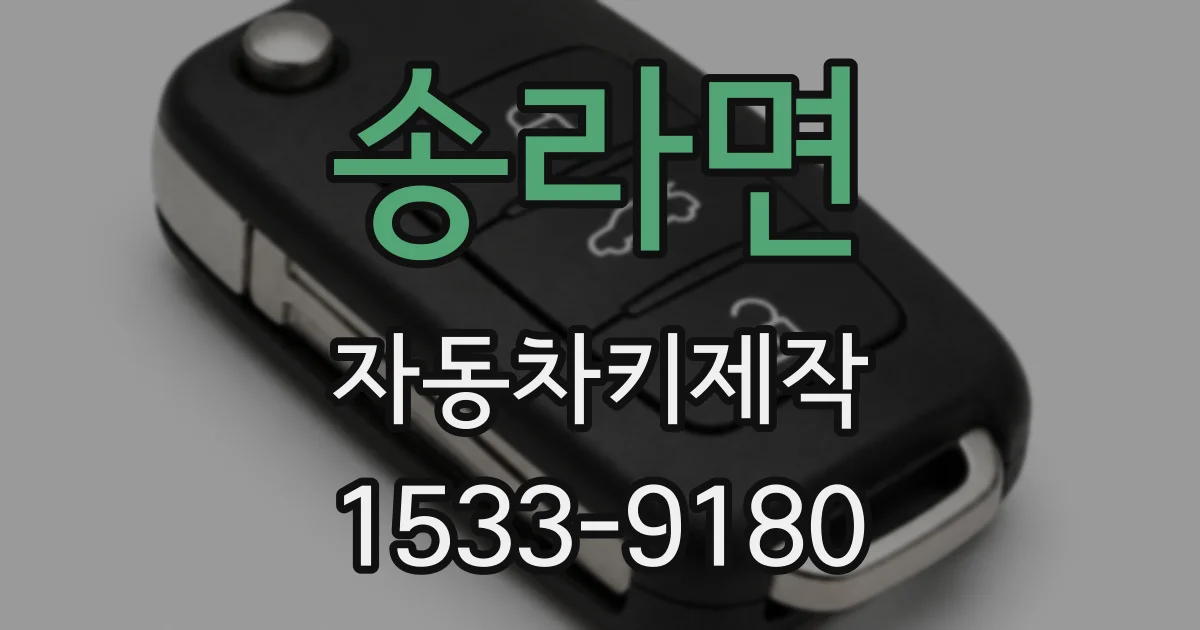 송라면 자동차키제작