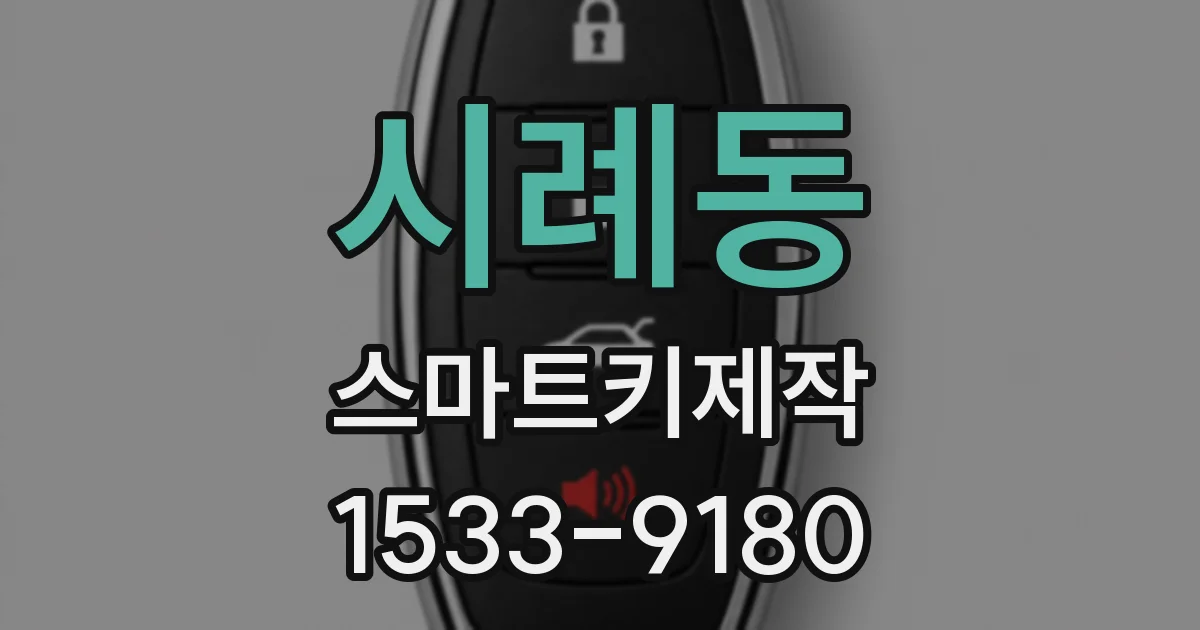 시례동 스마트키제작
