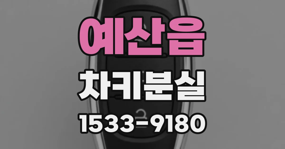 예산읍 차키분실