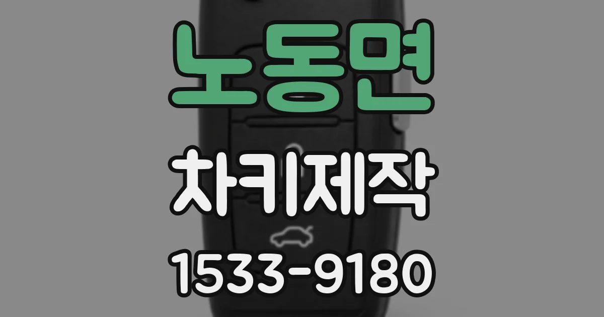 노동면 차키제작
