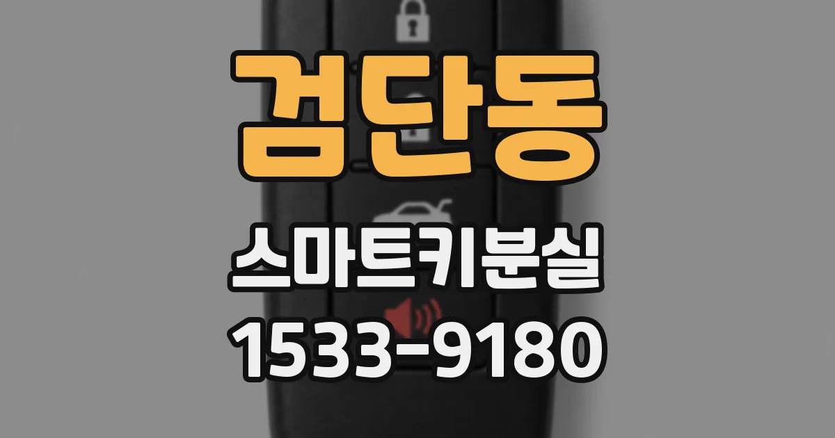 검단동 스마트키분실