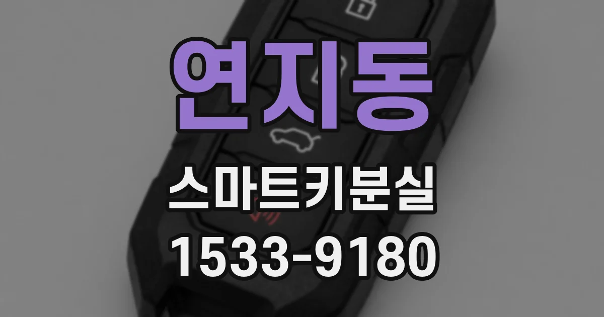 연지동 스마트키분실