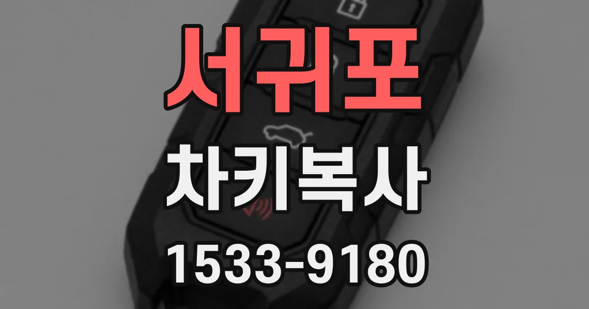 서귀포 차키복사