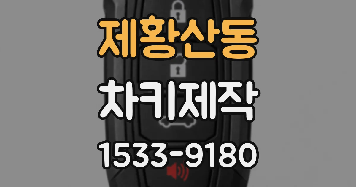 제황산동 차키제작
