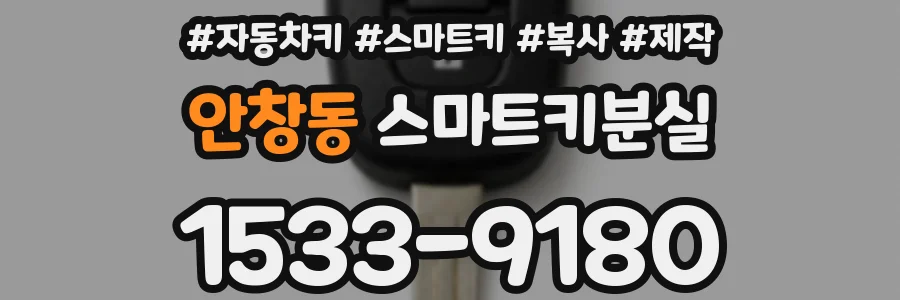 안창동 스마트키분실