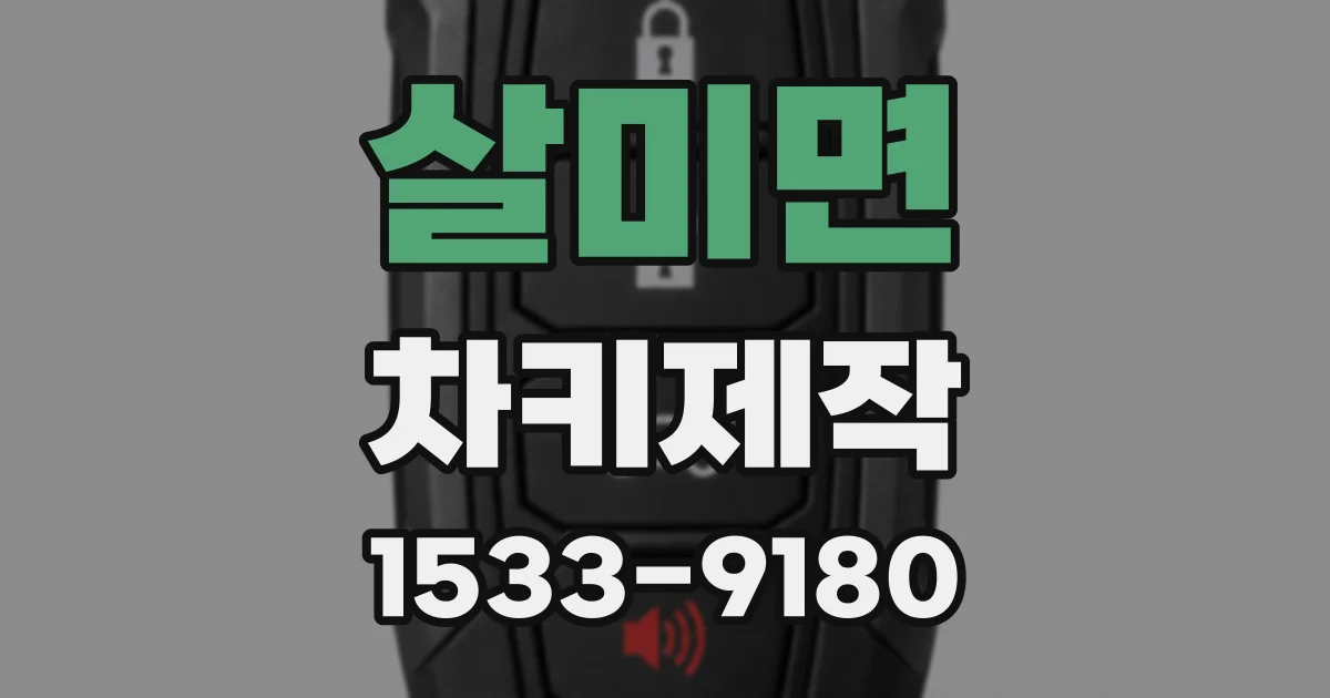살미면 차키제작