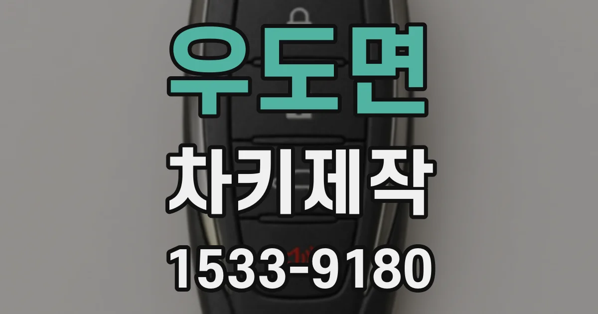 우도면 차키제작