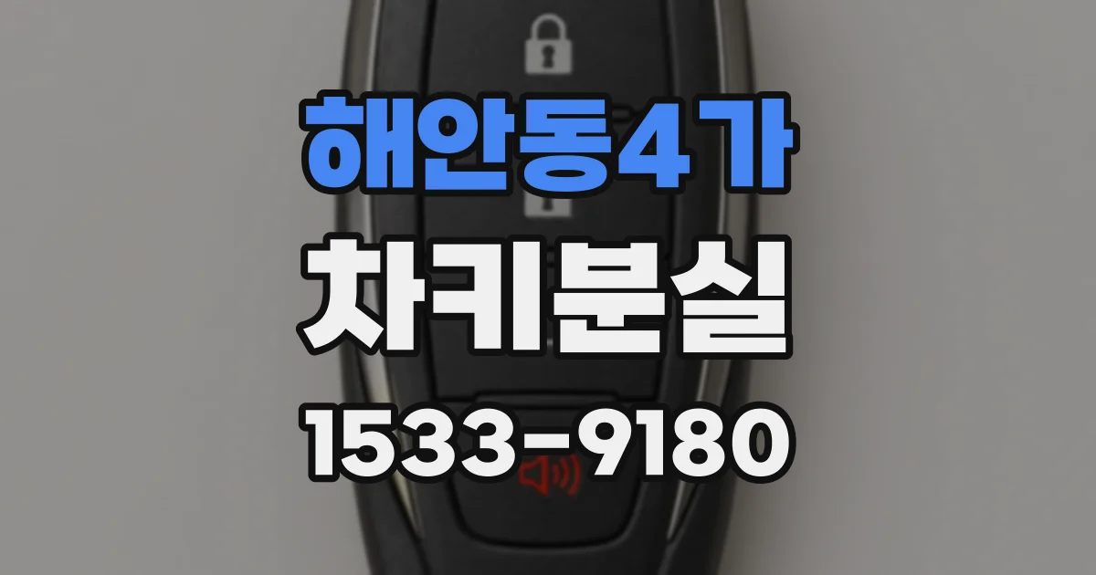 해안동4가 차키분실