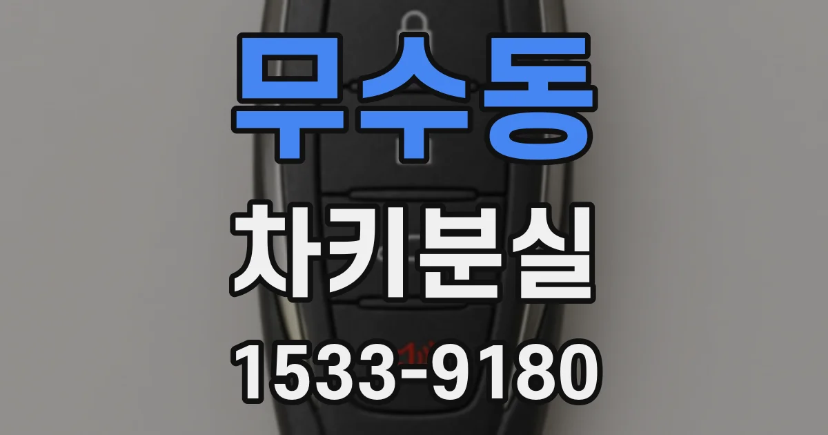무수동 차키분실