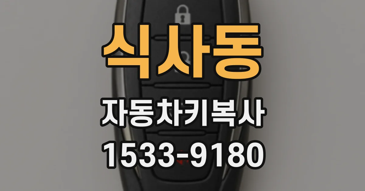 식사동 자동차키복사