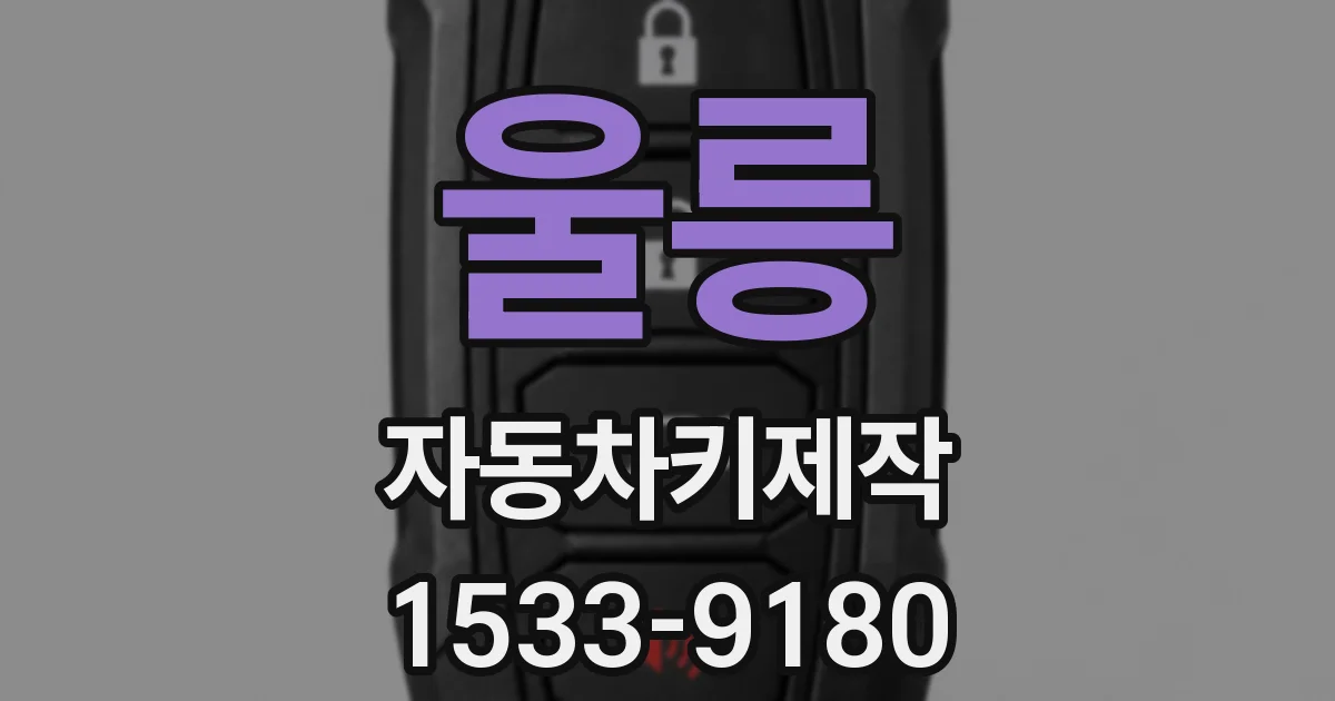 울릉 자동차키제작